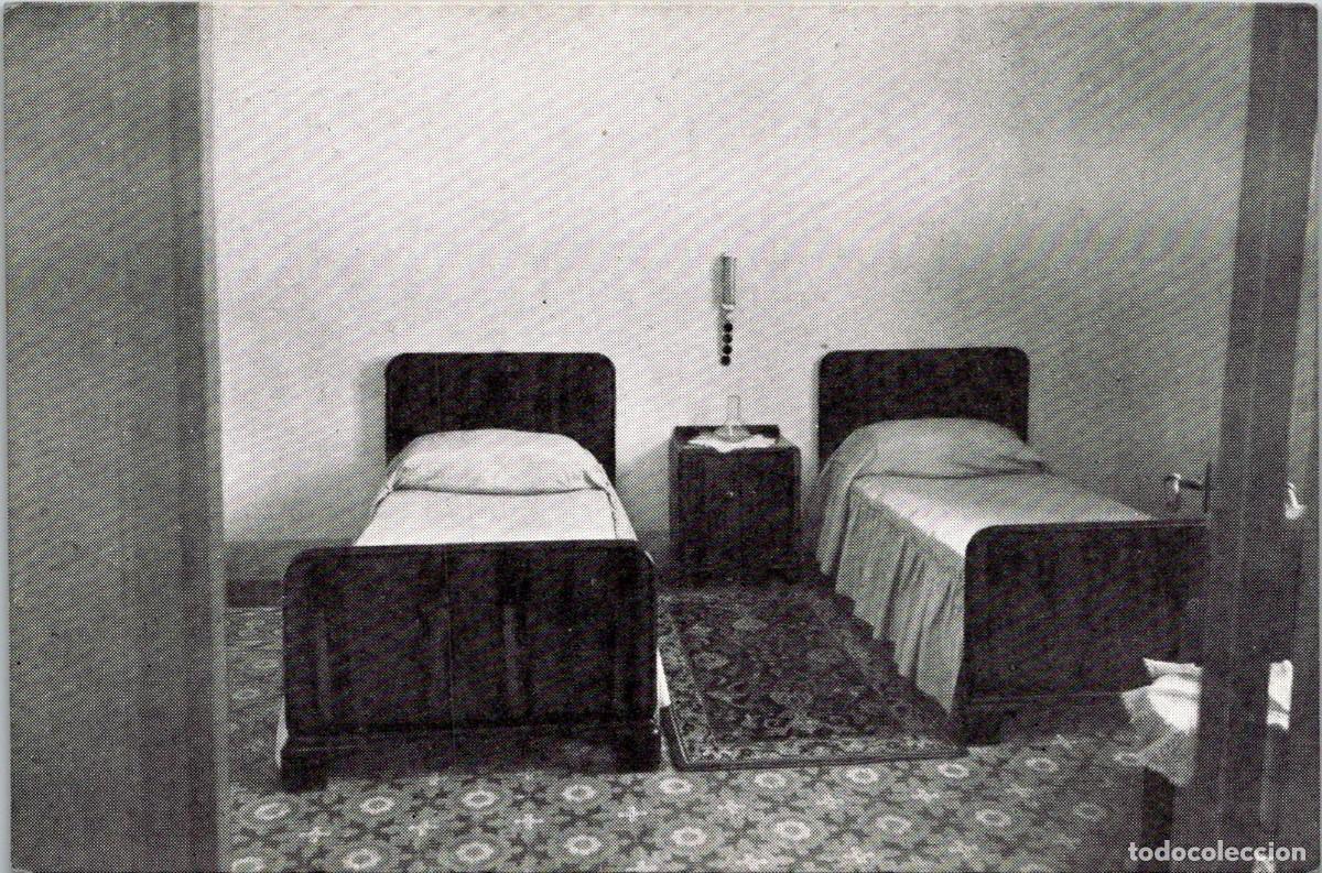 Postales: Balneario La Puda de Montserrat - Habitaci&oacute;n de 2&ordf; clase - 135x90mm - Gr&aacute;ficas Francino, Terrassa
