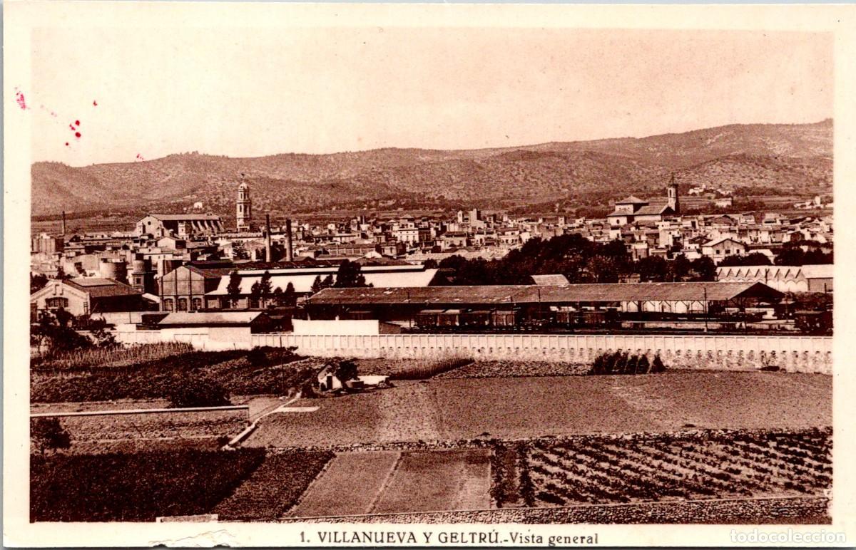 Postales: Villanueva y Geltr&uacute; - Vista general - Sin datos - 138x88mm
