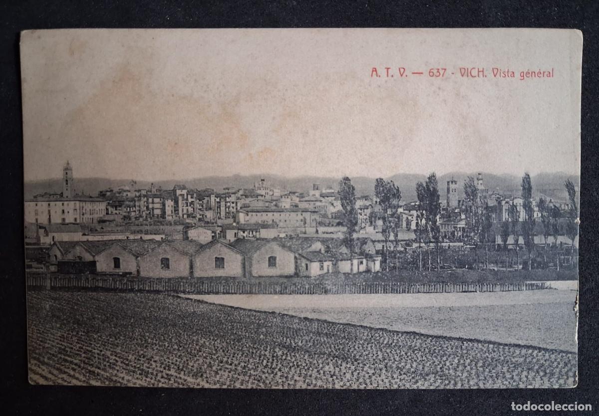 Postales: POSTAL ANTIGUA DE VICH - VISTA GENERAL - A.T.V. (SIN CIRCULAR)