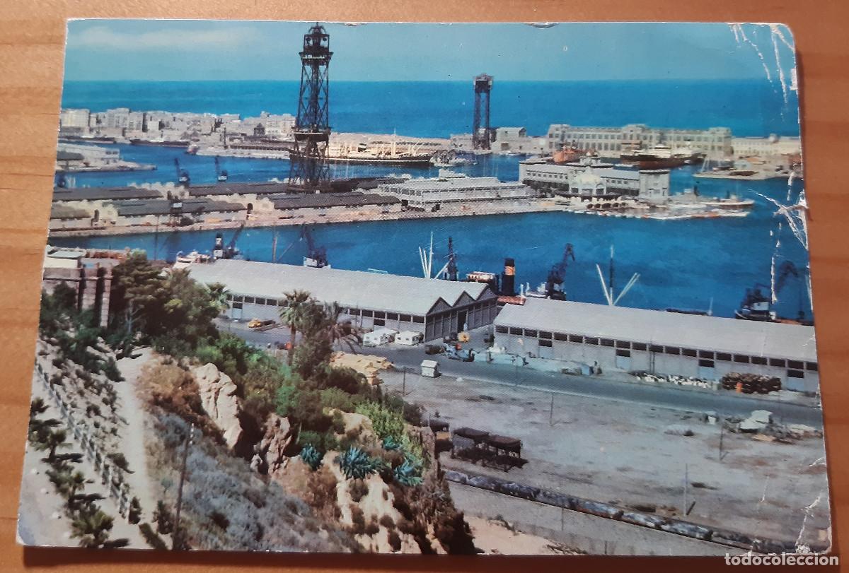 Postales: BARCELONA - EL PUERTO - SERIE III - ESCRITA, SIN SELLO Y CON MATASELLOS - 9,50 X 15 CMS.