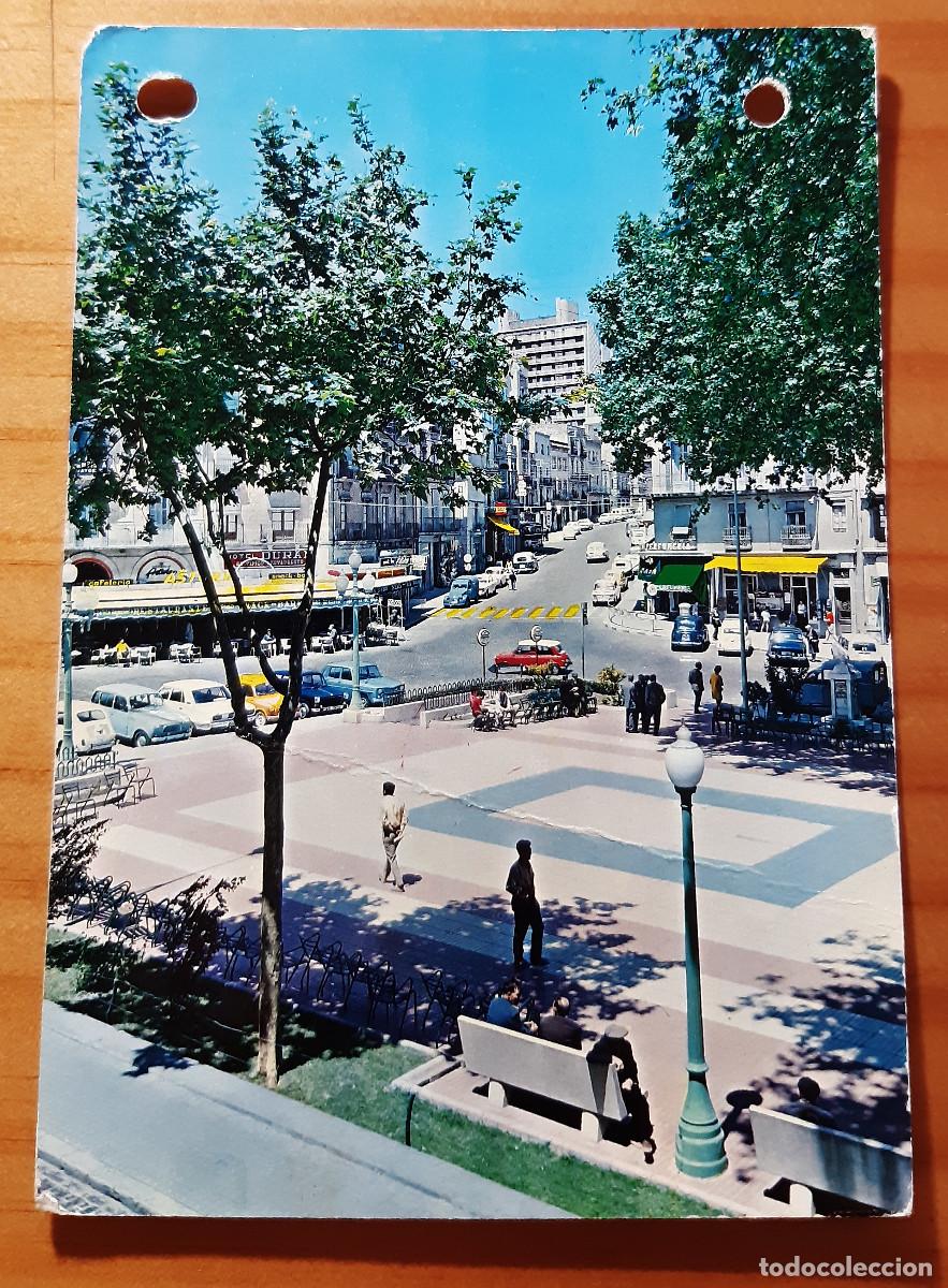 Postales: GERONA - FIGUERAS - RAMBLA Y CALLE GENERAL MOLA - CIRCULADA CON SELLO - A&Ntilde;O 1970 - 15 X 10 CMS.