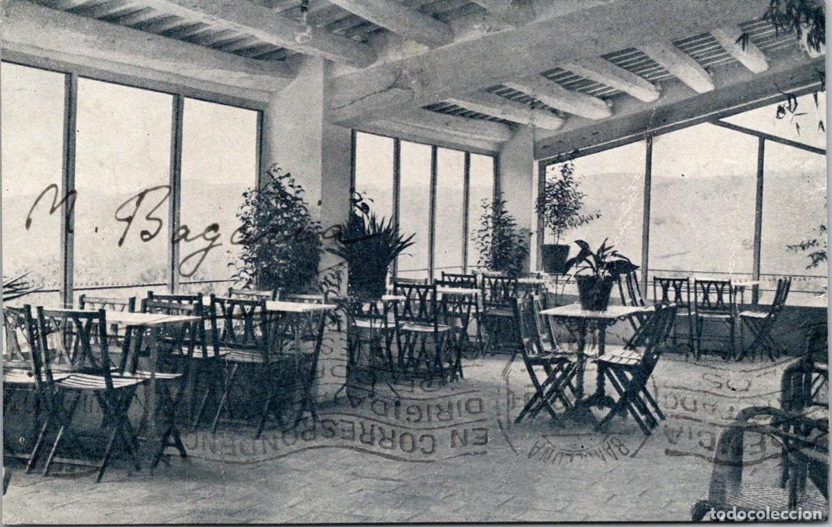 Postales: Les Fonts-Terrassa-Terrassa del Restaurant-Societat d'Urbanitzaci&oacute; Econ&oacute;mica-Oliva de Vilanova, Imp.
