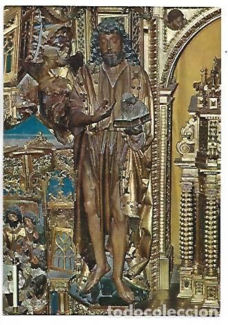 Postales: SAN JUAN BAUTISTA. RETABLO.- CARTUJA DE MIRAFLORES.- BURGOS