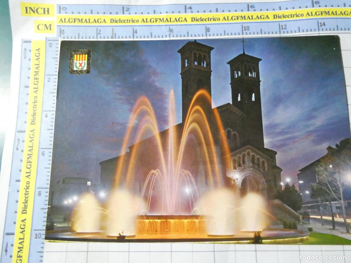 Postales: POSTAL DE BARCELONA. A&Ntilde;O 1970. HOSPITALET DE LLOBREGAT FUENTE LUMINOSA 5527 ESCUDO ORO. 1682