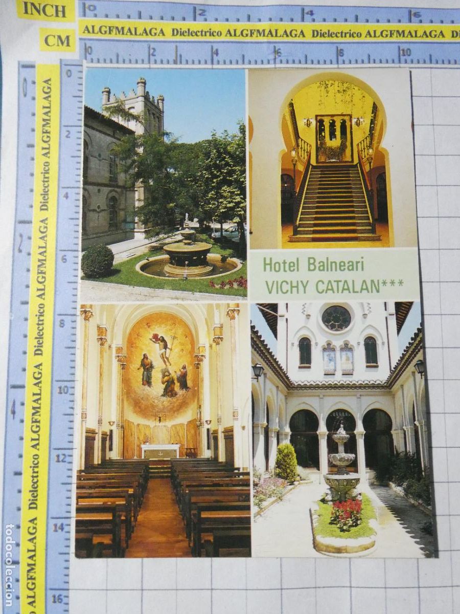 Postales: POSTAL DE GERONA. A&Ntilde;O 1987. CALDES DE MALAVELLA HOTEL BALNEARI VICHY CATAL&Aacute;N, 2271 ESCUDO. 1687