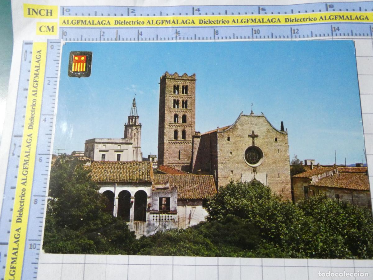 Postales: POSTAL DE GERONA. A&Ntilde;O 1968. BREDA IGLESIA Y CAMPANARIO ROM&Aacute;NICO 3452 ESCUDO ORO. 1689