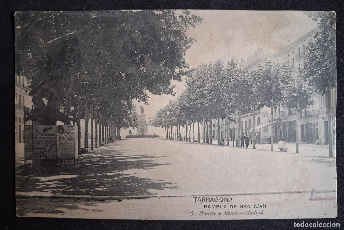 Postales: POSTAL ANTIGUA DE TARRAGONA - RAMBLA DE SAN JUAN - HAUSER Y MENET N&ordm;6 (SIN CIRCULAR)