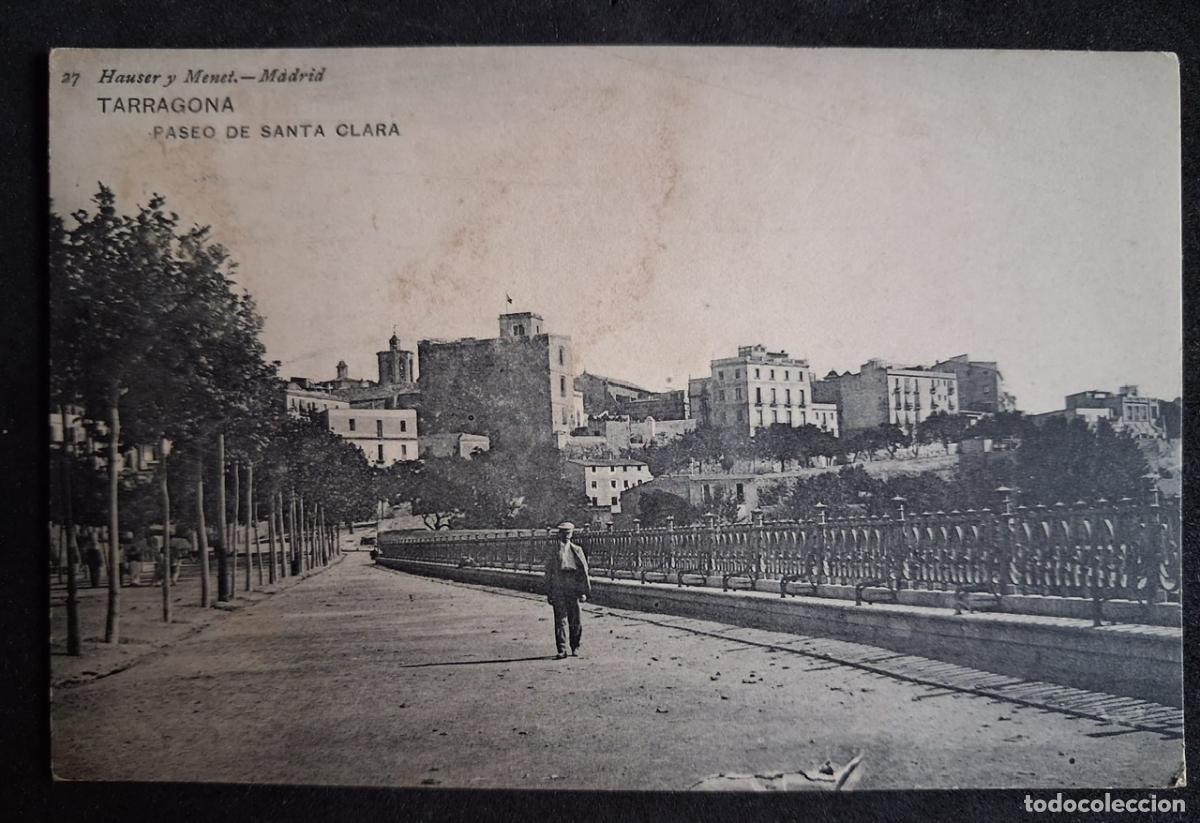 Postales: POSTAL ANTIGUA DE TARRAGONA - PASEO DE SANTA CLARA - HAUSER Y MENET N&ordm;27 (SIN CIRCULAR)