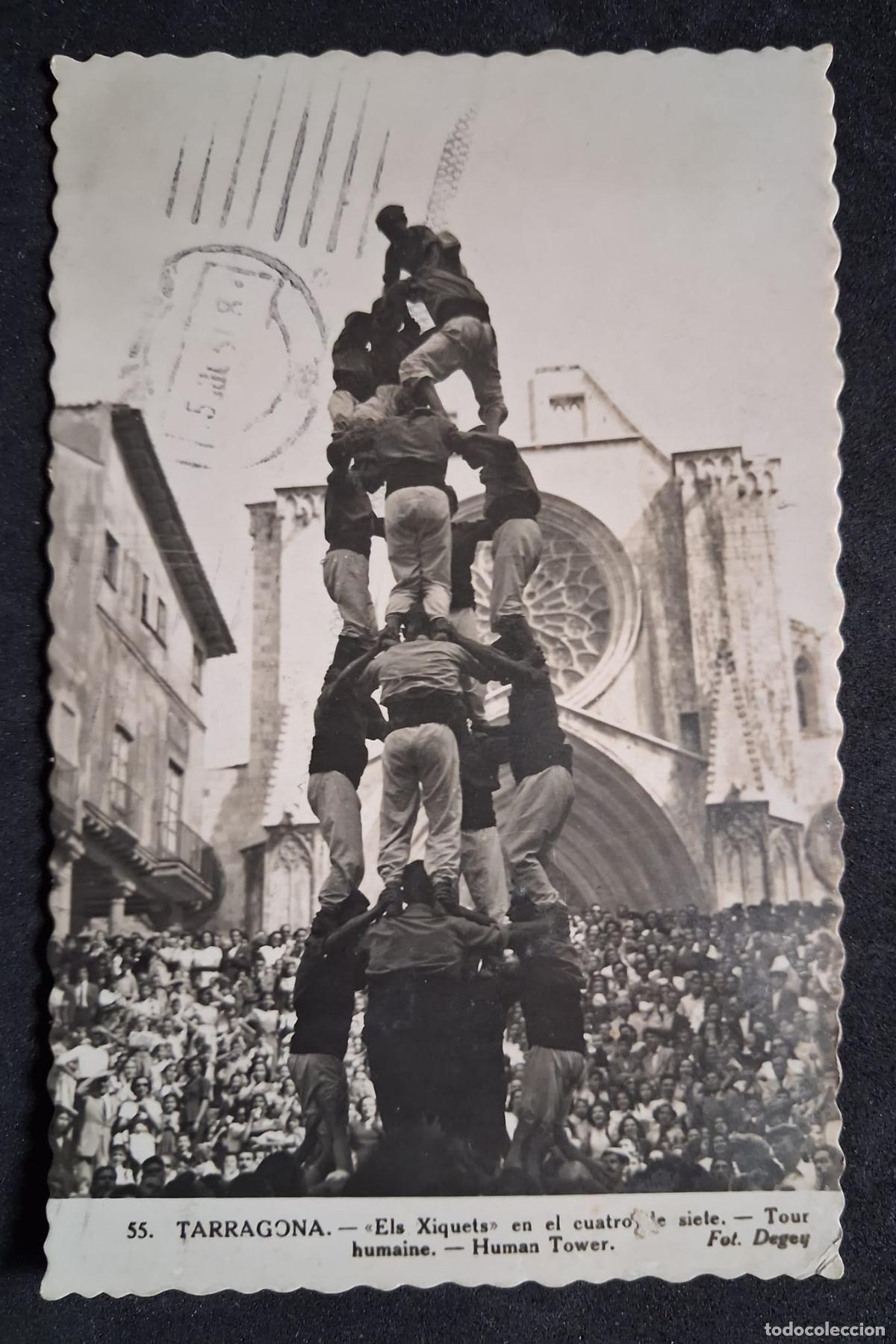 Postales: POSTAL ANTIGUA DE TARRAGONA -ELS XIQUETS - FOTO DEGEY (CIRCULADA)