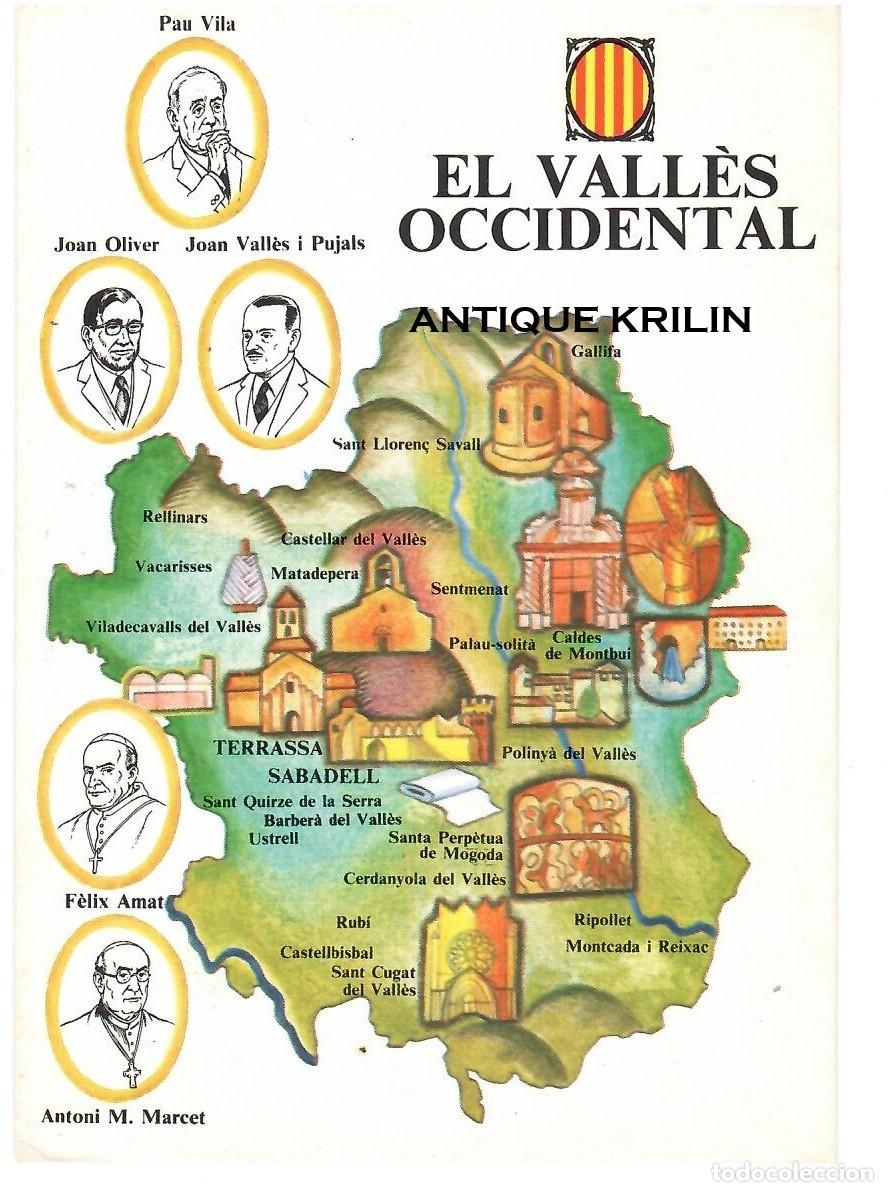 Postales: EL VALL&Egrave;S OCCIDENTAL / ILUSTRA TERESA BAIXAS / CONGRES CULTURA CATALANA / SIN FRANQUEAR
