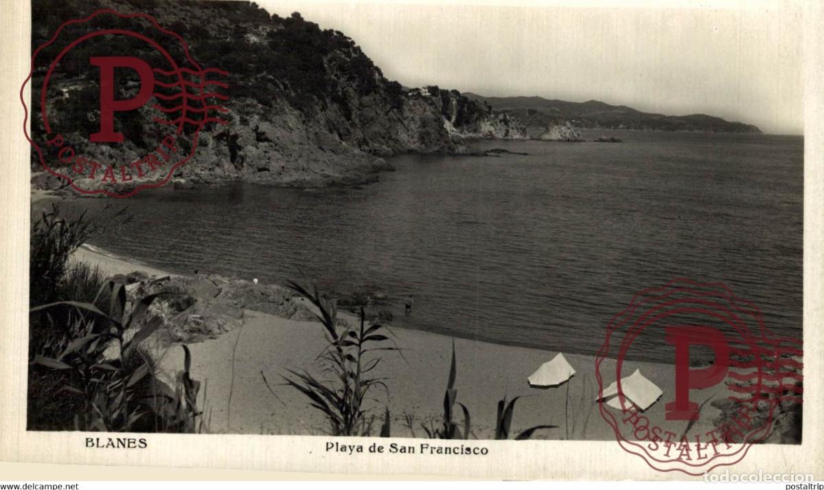 Postales: BLANES PLAYA DE SAN FRANCISCO CATALU&Ntilde;A GIRONA GERONA ESPA&Ntilde;A ESPAGNE