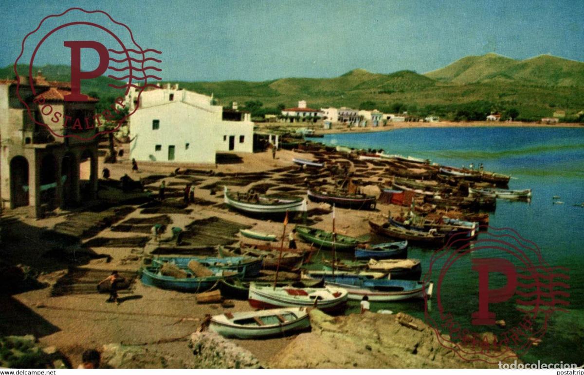 Postales: COSTA BRAVA LLANS&Aacute; PUERTO A COLOR BARCOS CATALU&Ntilde;A GIRONA GERONA ESPA&Ntilde;A ESPAGNE