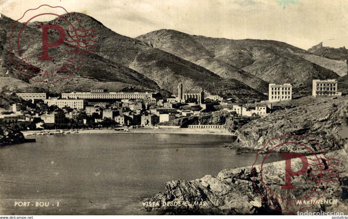 Cartes Postales: PORT BOU VISTA DESDE EL MAR MARTINENCH CATALU&Ntilde;A GIRONA GERONA ESPA&Ntilde;A ESPAGNE