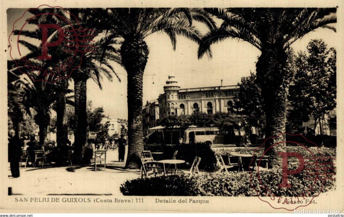 Postales: SAN FELIU DE GUIXOLS COSTA BRAVA DETALLE DEL PARQUEI CATALU&Ntilde;A GIRONA GERONA ESPA&Ntilde;A ESPAGNE
