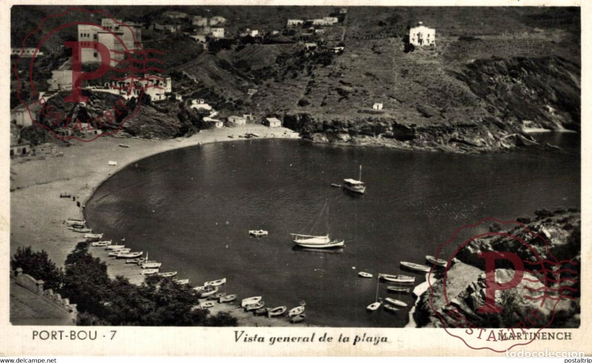 Postales: PORT BOU VISTA GENERAL DE LA PLAYA CATALU&Ntilde;A GIRONA GERONA ESPA&Ntilde;A ESPAGNE