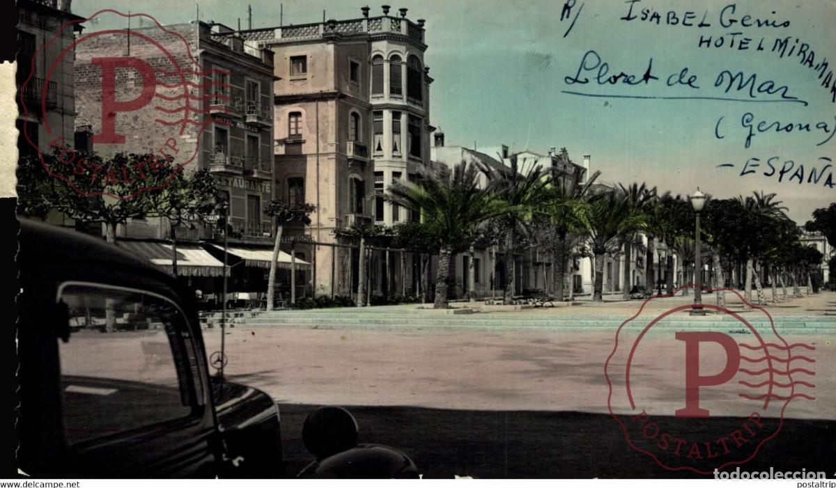 Postales: LLORET DE MAR PASEO JACINTO VERDAGUER CATALU&Ntilde;A GIRONA GERONA ESPA&Ntilde;A ESPAGNE