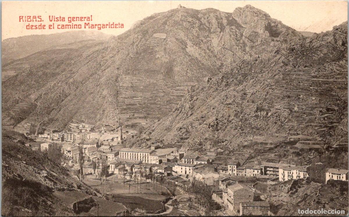 Postales: Ribas - Vista general desde el camino Margarideta - Sin datos - 140x87mm