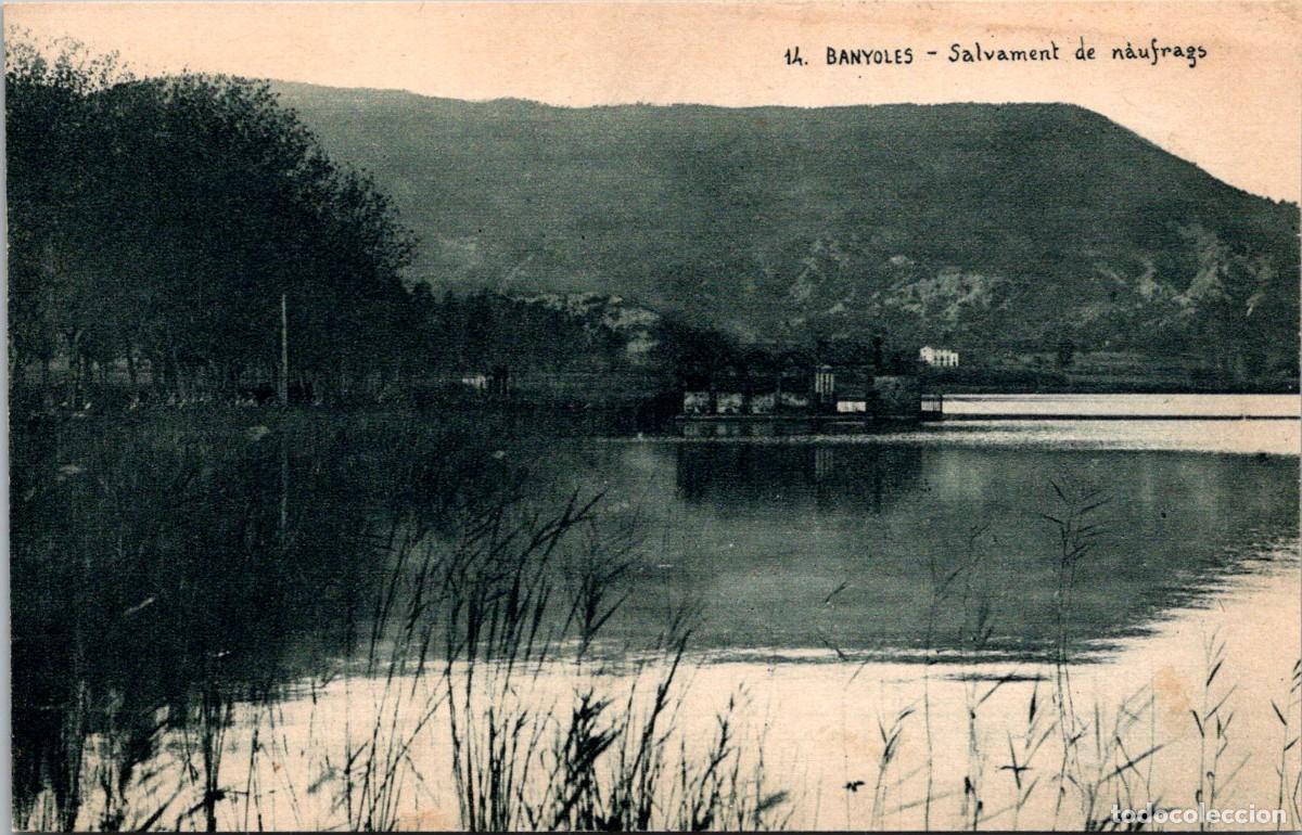 Postales: Banyoles - Salvament de n&agrave;ufrags - H. Mumbr&uacute; - Ed. Claramunt n&ordm; 14 - 136x87mm
