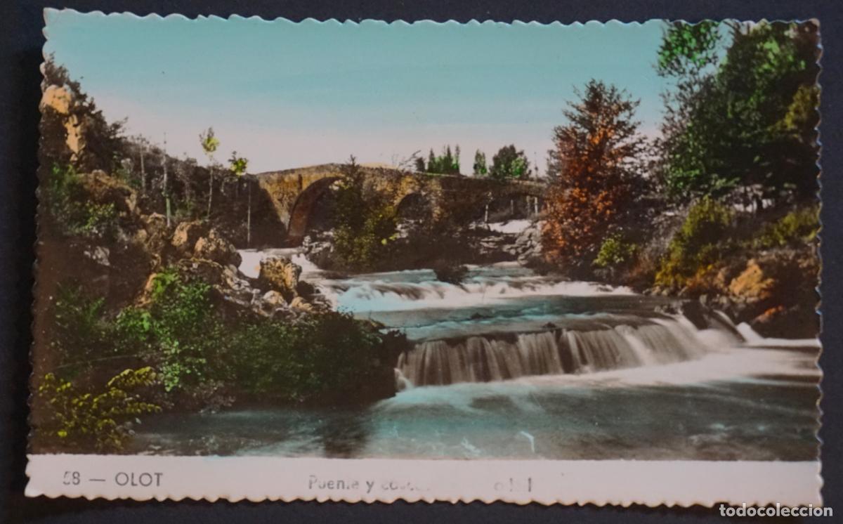 Postales: Olot, Puente. Antigua postal sin circular - Foto 1