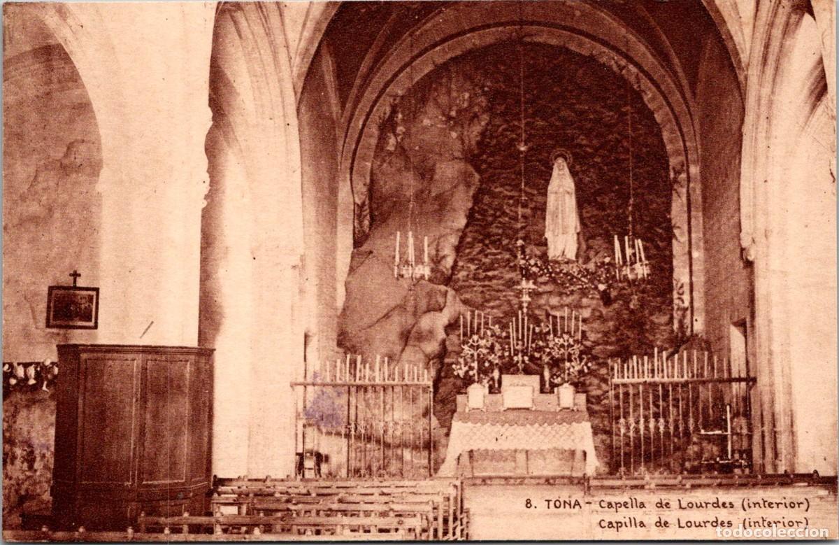 Postales: Tona - Capella de Lourdes - Interior - H. Mumbr&uacute; 8 - 138x89mm