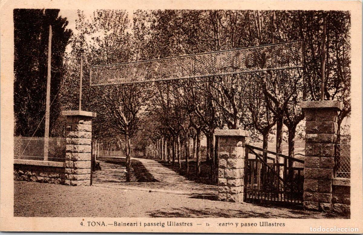 Postales: Tona - Balneari i passeig Ullastres - Ed. Jos&eacute; Blanch n&ordm; 4 - 140x90mm