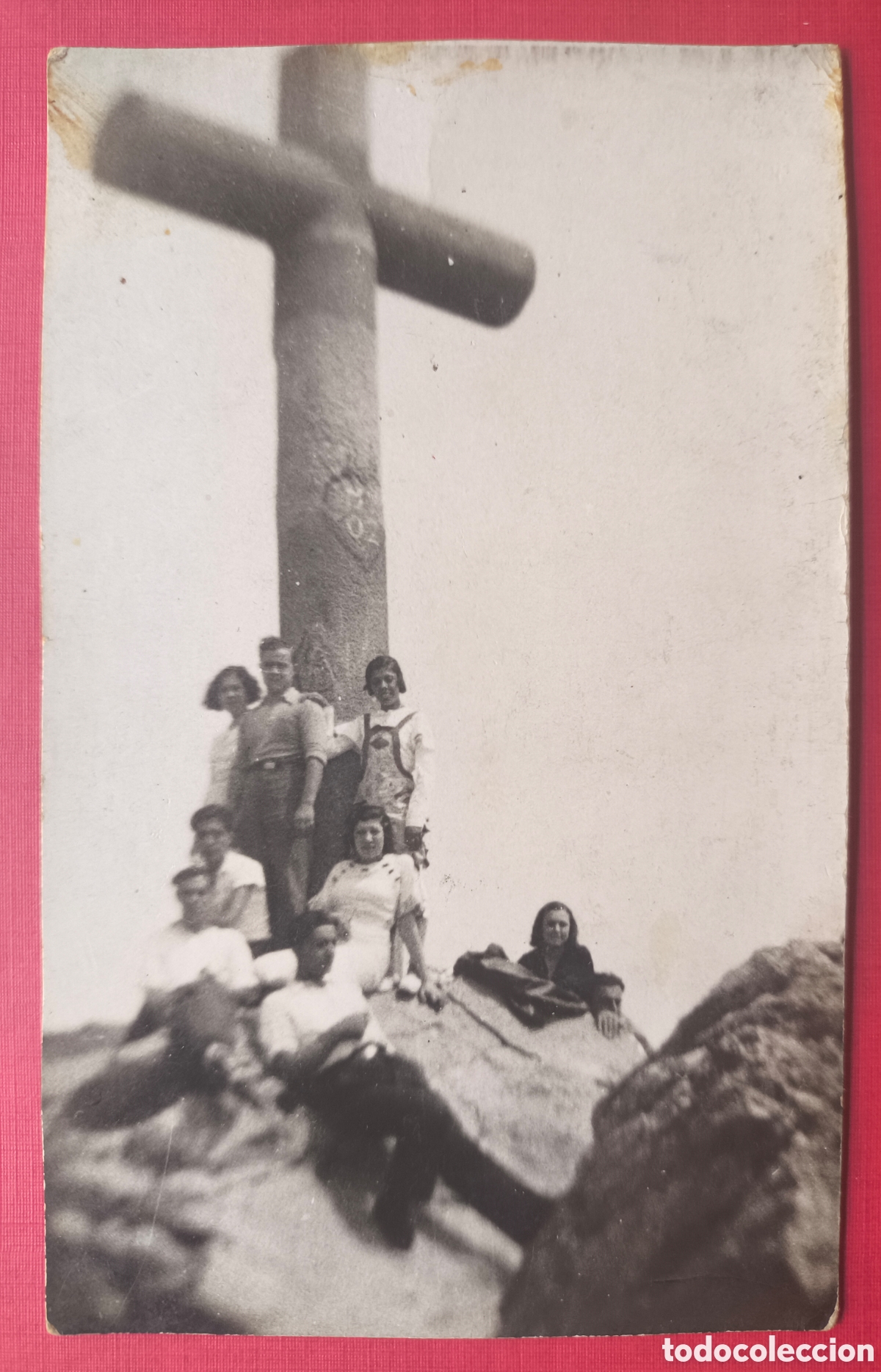 Postales: COLLSEROLA CREU DEL PUIG D'OLORDA EXCURSI&Oacute; POSTAL FOTOGR&Aacute;FICA BARCELONA C. 1920