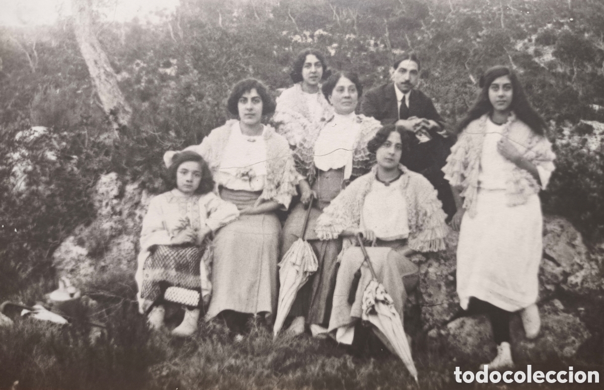 Postales: G&Egrave;LIDA EXCURSI&Oacute; RETRATO GRUPAL POSTAL FOTOGR&Aacute;FICA FOTOGRAF&Iacute;A BARCELONA 1911