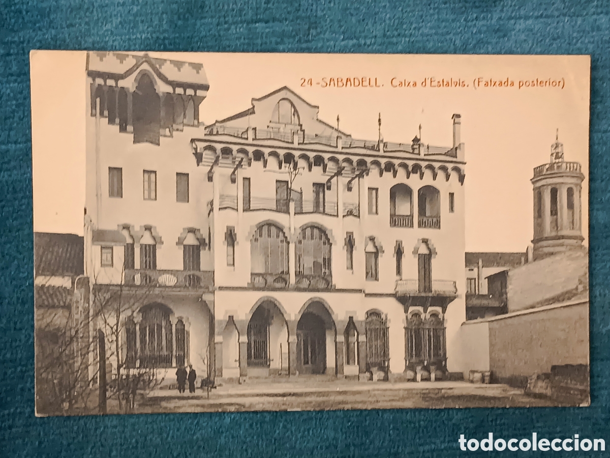Postales: 24 SABADELL. Caixa d'Estalvis. (Fatxada posterior)