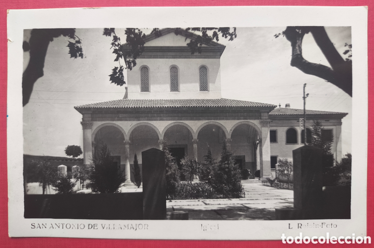 Postales: SANT ANTONI DE VILAMAJOR ESGL&Eacute;SIA POSTAL FOTOGR&Aacute;FICA VALL&Egrave;S BARCELONA C. 1955
