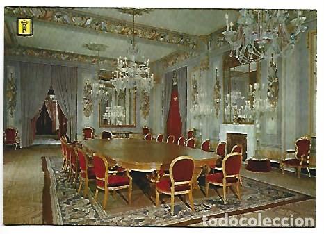 Postales: SALON DEL CONSEJO DE MINITROS.- PALACIO REAL DE PEDRALBES.- BARCELONA