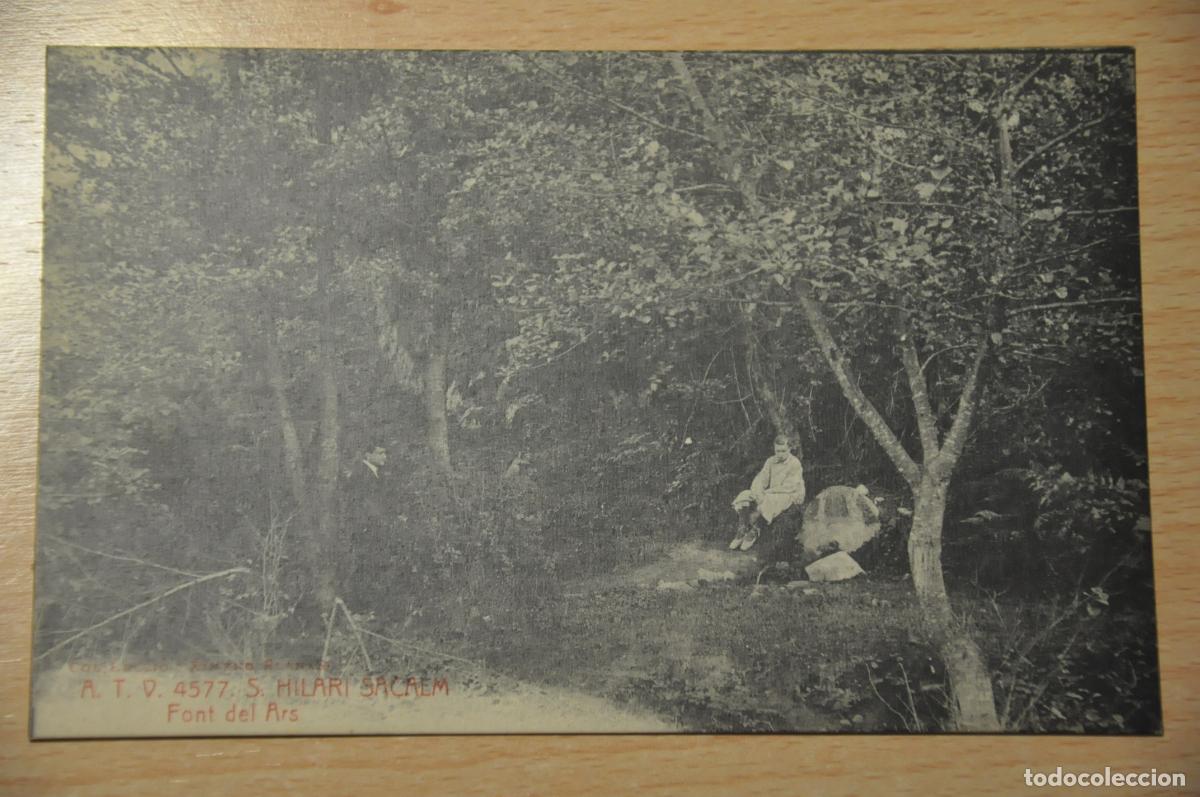 Postales: postal s.hilari sacalm, font dels ars atv 4577, col.leccio ximeno planas