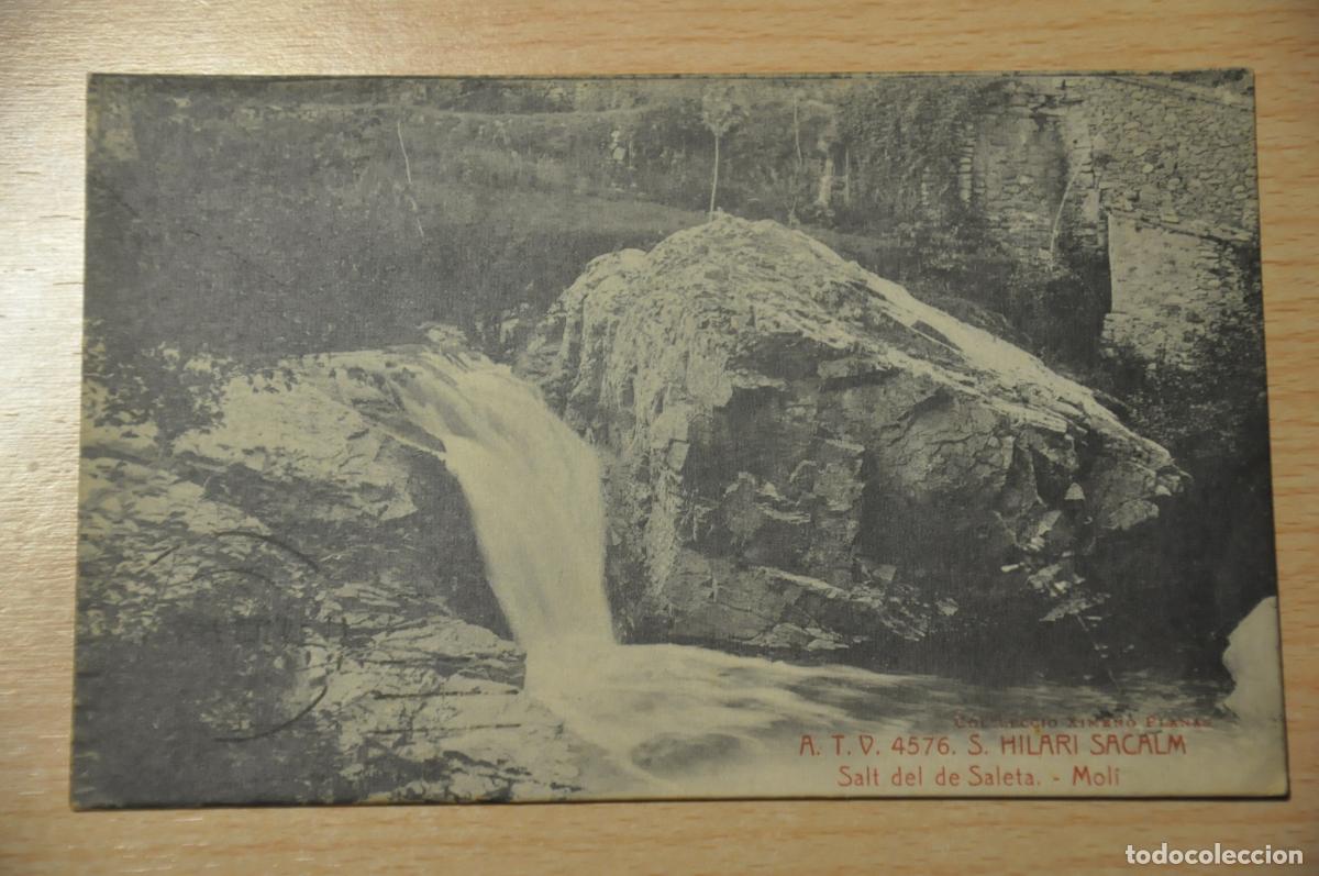 Postales: postal s.hilari sacalm, salt del de saleta, atv 4576, col.leccio ximeno planas