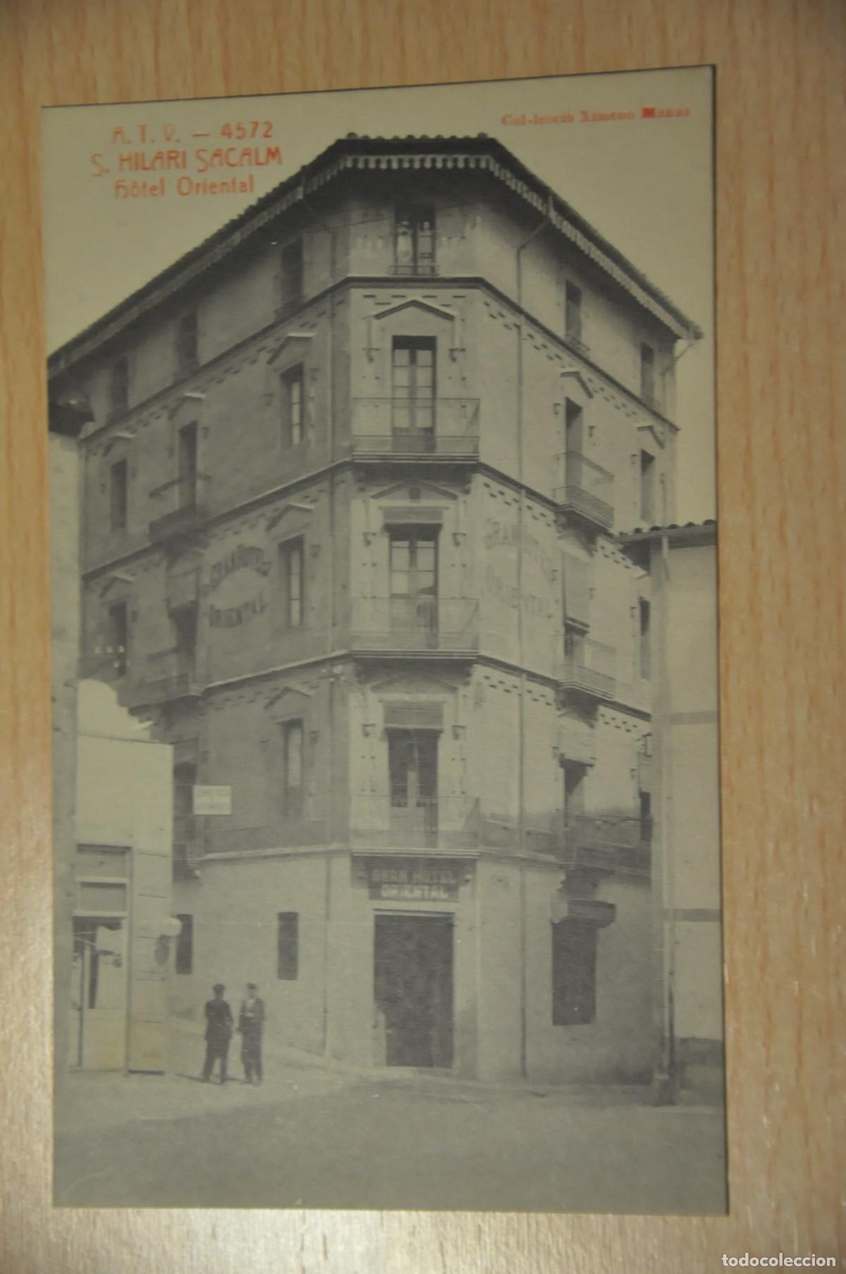 Postales: postal s.hilari sacalm, hotel oriental, atv 4572, col.leccio ximeno planas