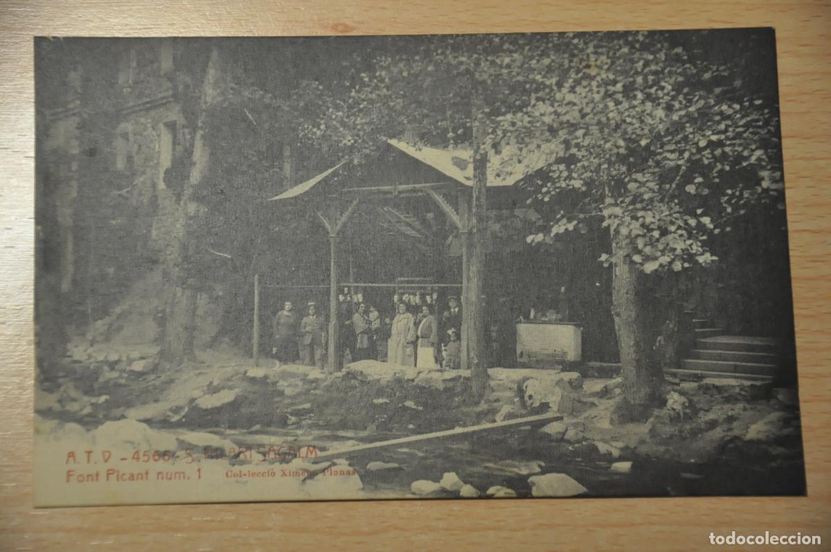 Postales: postal s.hilari sacalm, font picant num. 1, atv 4566, col.leccio ximeno planas