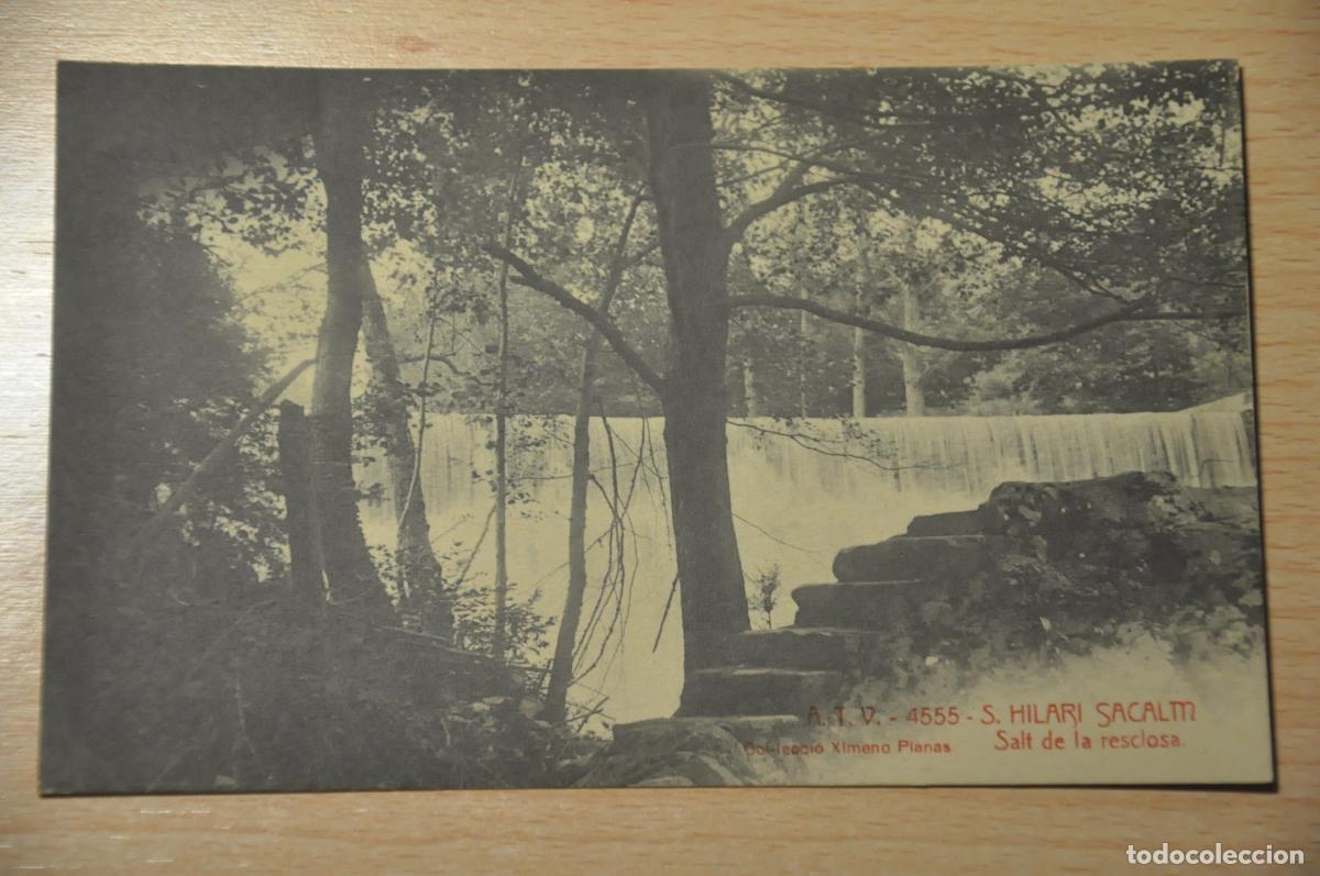 Postales: postal s.hilari sacalm, salt de la resclosa, atv 4555, col.leccio ximeno planas