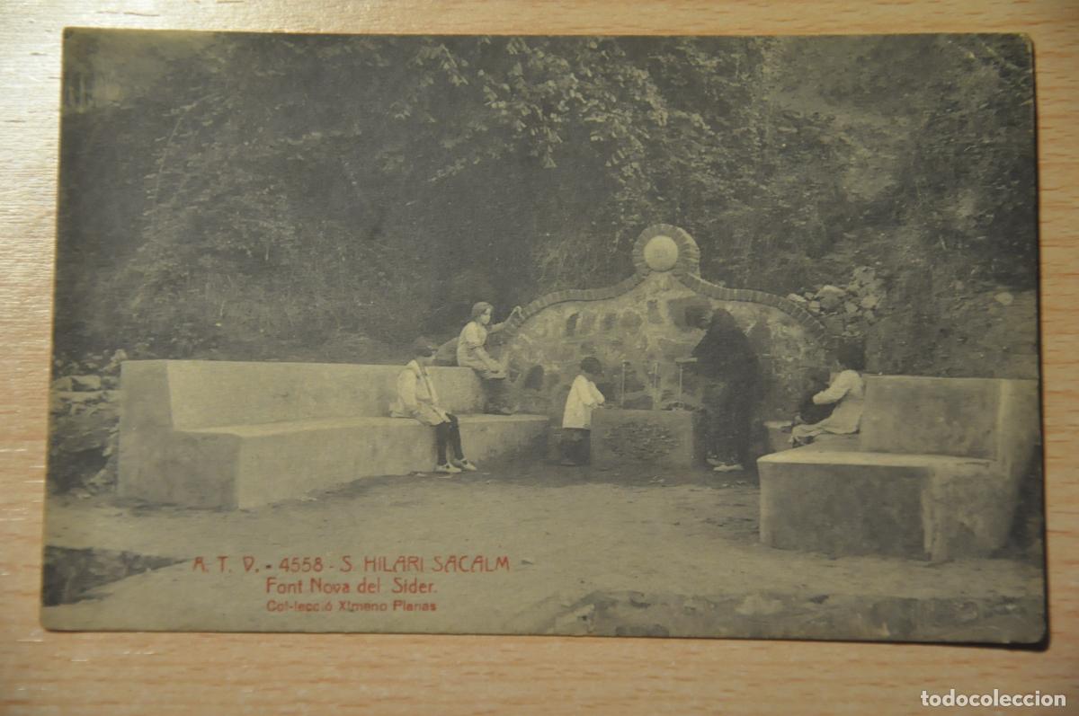 Postales: postal s.hilari sacalm, font nova del sider, atv 4558, col.leccio ximeno planas