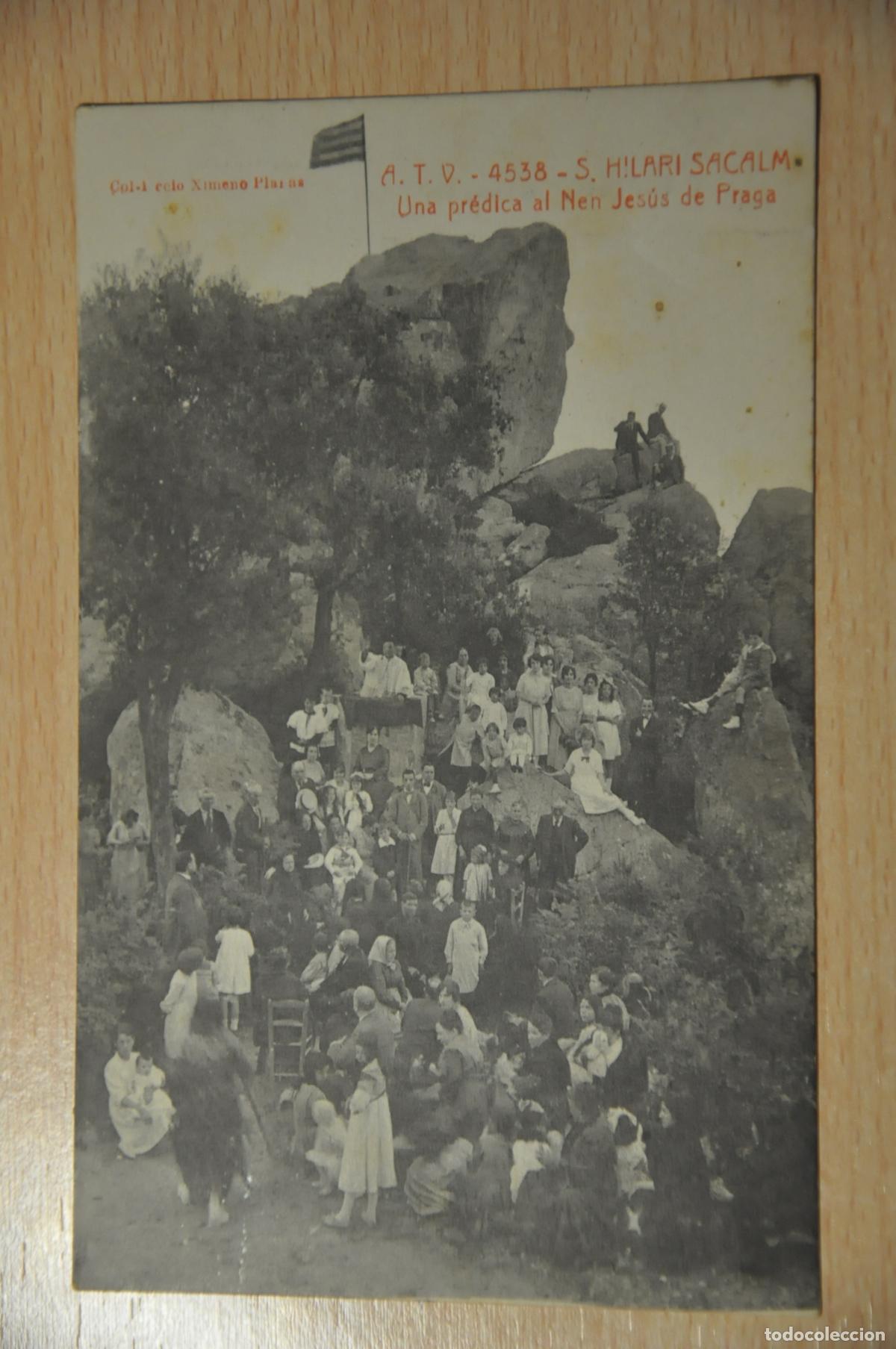 Postales: postal s.hilari sacalm, una predica al nen jesus de praga, atv 4538, col.leccio ximeno planas