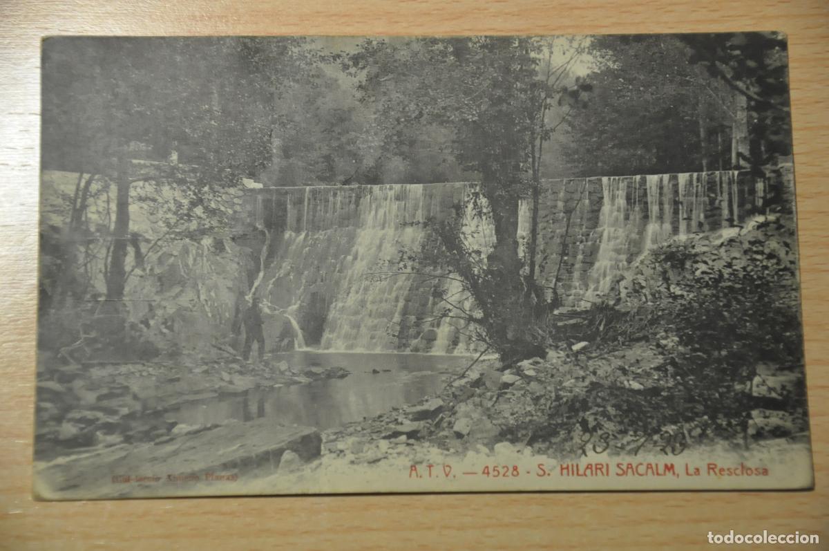 Postales: postal s.hilari sacalm, la resclosa, atv 4528, col.leccio ximeno planas