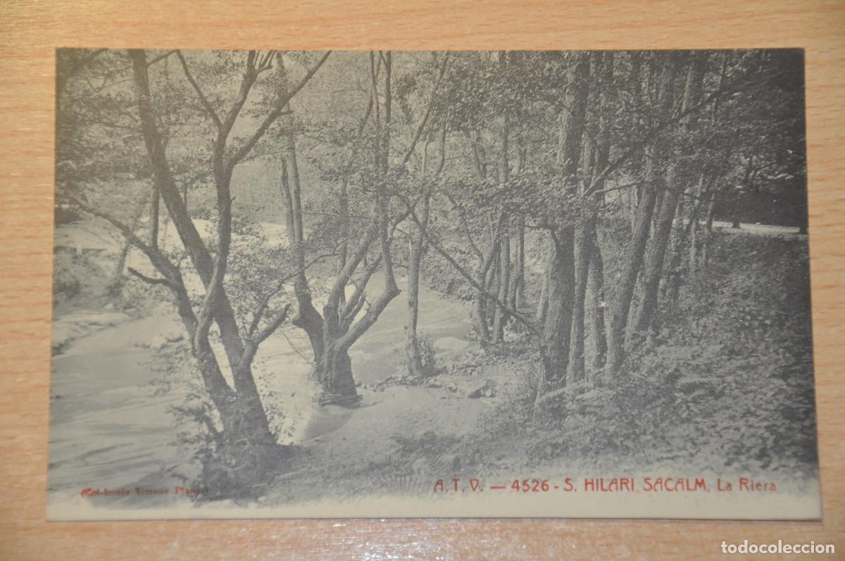 Postales: postal s.hilari sacalm, la riera, atv 4526, col.leccio ximeno planas
