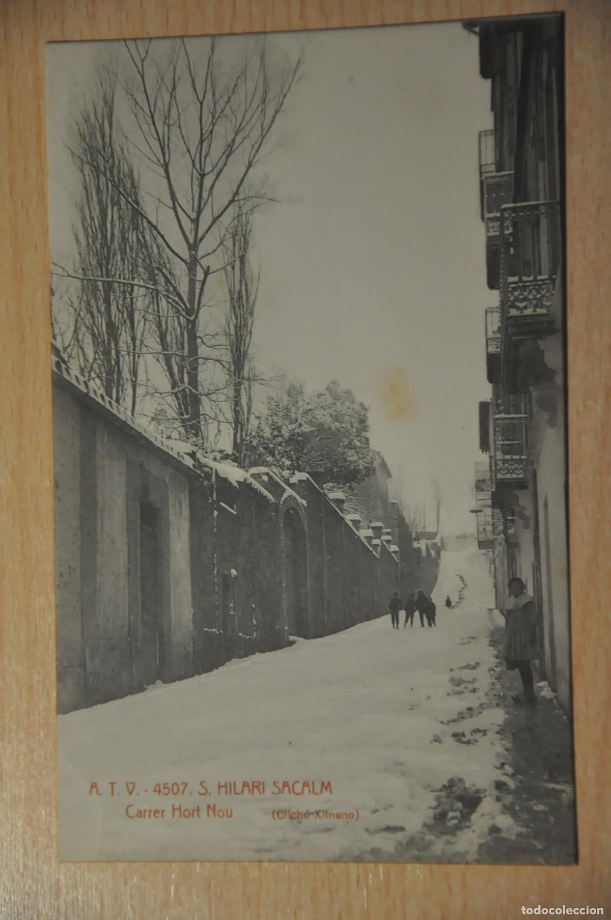 Postales: postal s.hilari sacalm, carrer hort nou, atv 4507, (cliche ximeno)