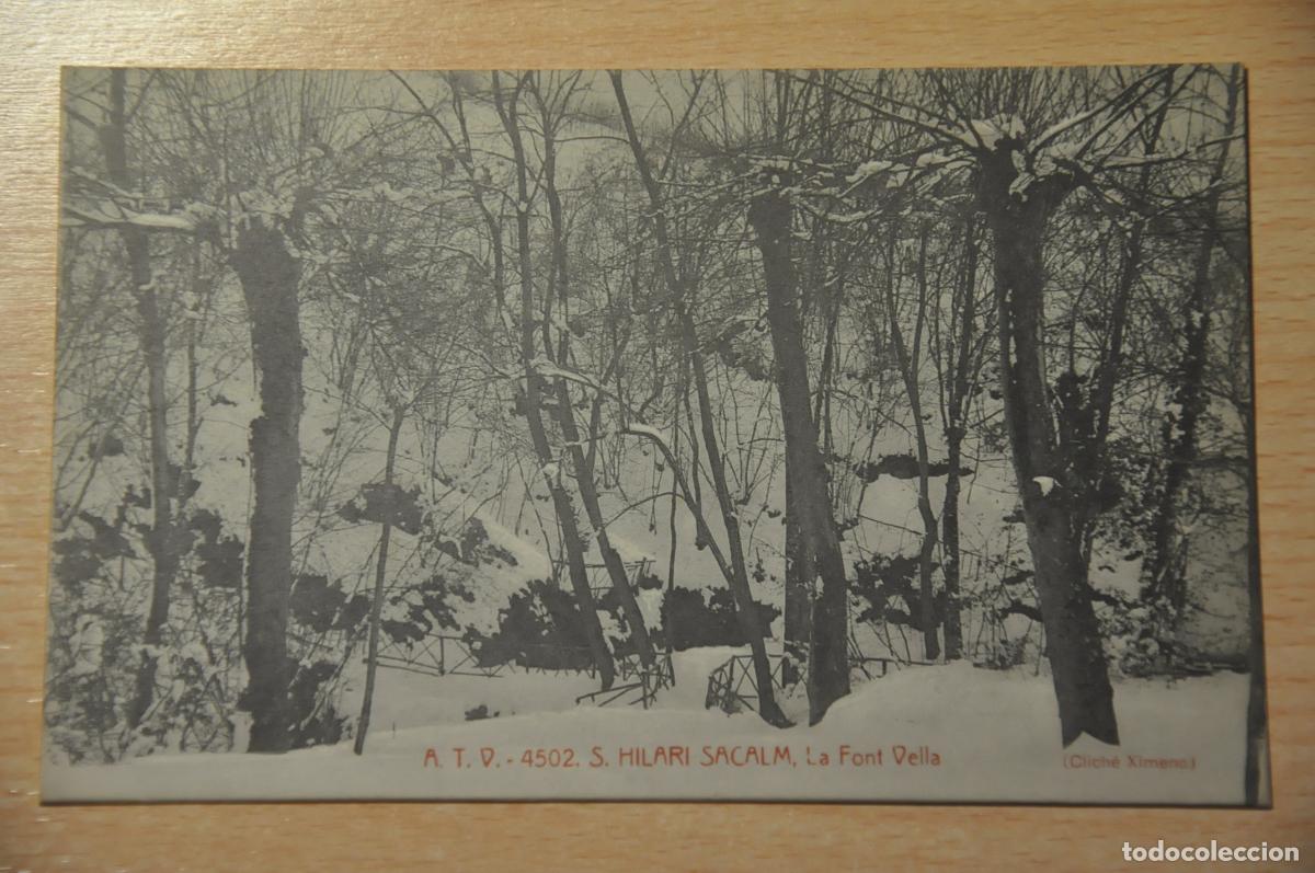 Postales: postal s.hilari sacalm, la font vella, atv 4502, (cliche ximeno)