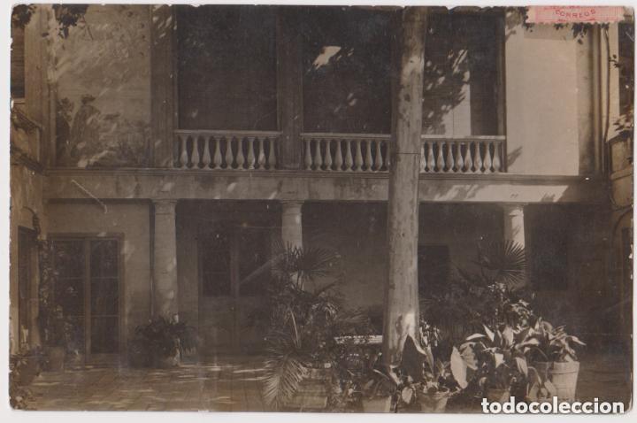 Postales: ESPARREGUERA (BARCELONA) EL PATIO DE &rdquo;CAN MARIM&Oacute;N&rdquo; - CIRCULADA - 1911