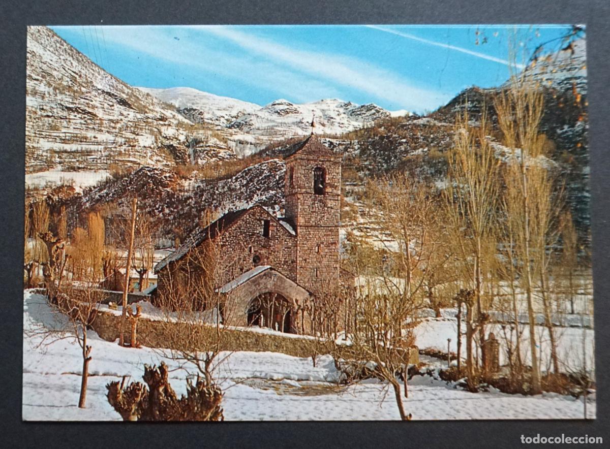 Postales: Barruera (Vall de Bohi) iglesia rom&aacute;nica. Postal sin circular editada en el a&ntilde;o 1974
