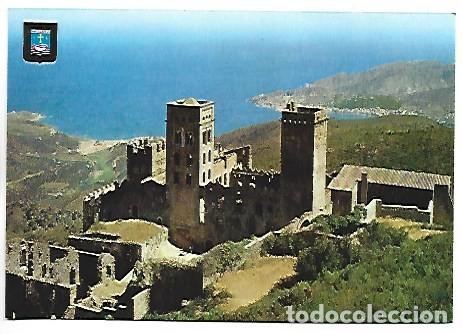 Postales: MONESTIR, AL FONS PORT DE LA SELVA - MONASTERY, PORT DE LA SELVA REAR END.- SANT PERE DE RODA