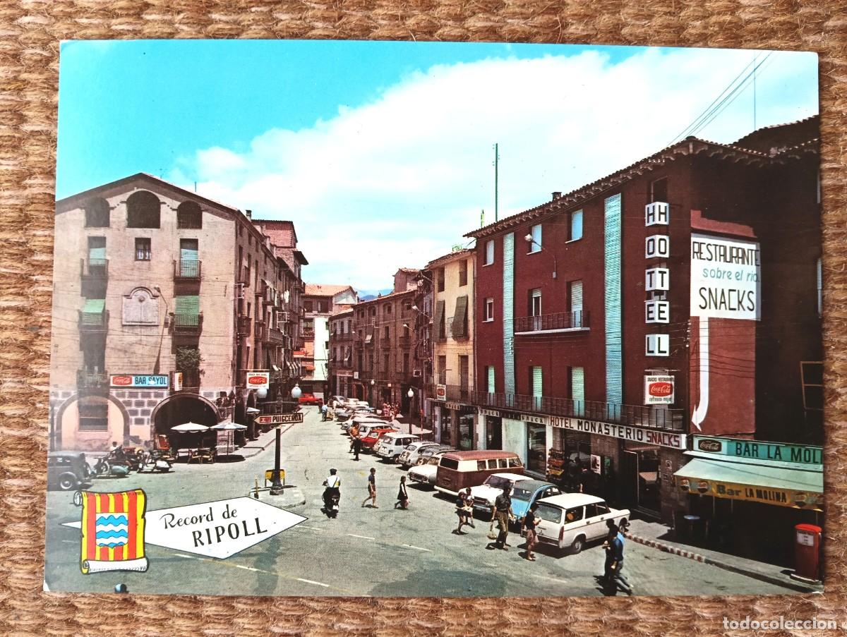 Postales: RIPOLL - GERONA - CALLE GENERAL MOLA - HOTEL MONASTERIO - ED. PERGAMINO