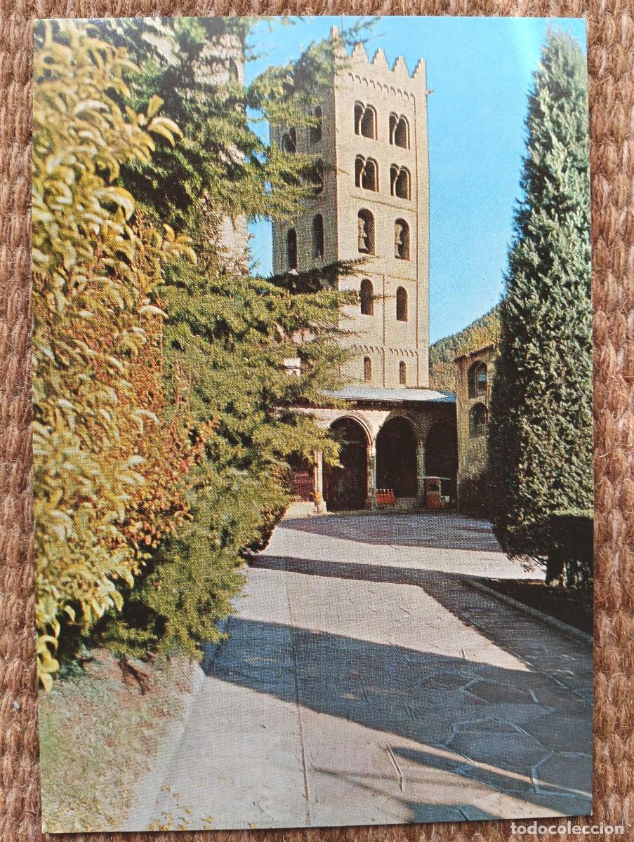 Postales: RIPOLL - GERONA - BASILICA DE SANTA AMRIA - IMP. MAIDEU