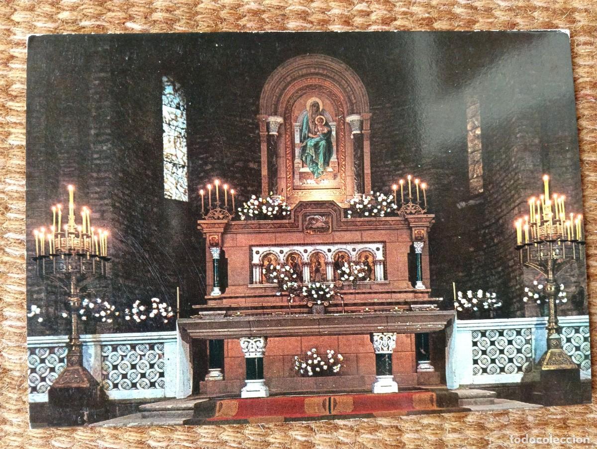 Postales: RIPOLL - GERONA - ALTAR MAYOR DE SANTA MARIA - ED. ARRIBAS
