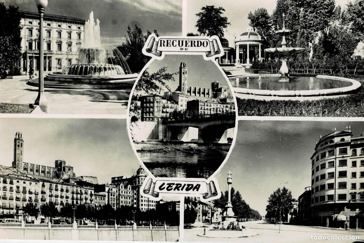 Postales: POSTAL MODERNA DE CATALU&Ntilde;A. LERIDA. DIVERSAS VISTAS DE LA CIUDAD. P-CAT-2145
