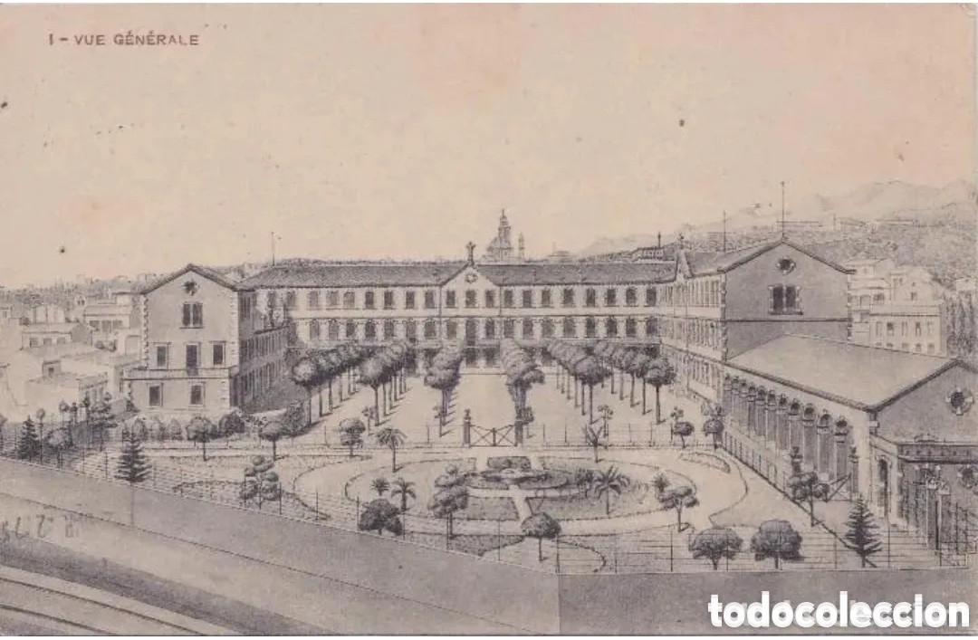 Postales: FIGUERAS (GERONA) - COLEGIO HISPANO-FRANC&Eacute;S - VISTA GENERAL