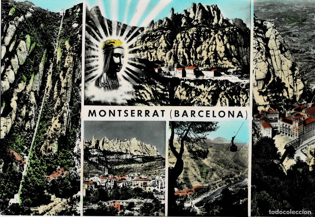 Postales: POSTAL MODERNA DE CATALU&Ntilde;A. MONTSERRAT. DIVERSAS VISTAS DE MONTSERRAT. P-CAT-2155